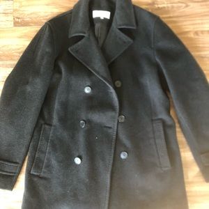 Calvin Klein mens small wool pea coat